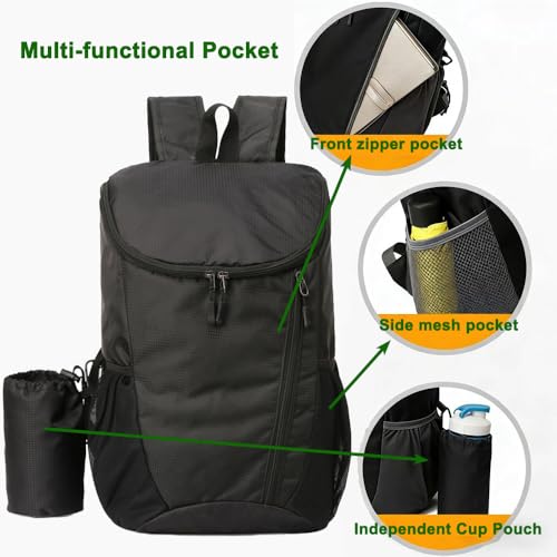 Mochila plegable ligera impermeable para senderismo miniatura 4