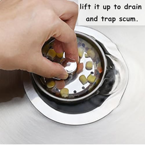 Colador para fregadero de cocina con filtro de acero inoxidable miniatura 6