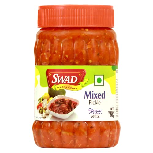 Image of SWAD Assorted Achar Collection | Mango 250g, Mixed 250g, Gorkeri 280g & Sweet Lime 280g | Authentic Indian Flavours | Traditional Recipe | Combo Pack of 4