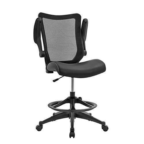 OfficeFactor Drafting Chair Tall Office Chair, 300 lb...