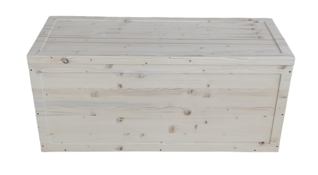 TOTAL WOOD 2012 Cassapanca in Legno 70x40x40 cm al Naturale Non trattato Anche su Misura