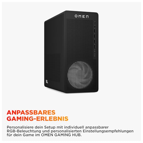 Omen 16L Gaming Desktop PC TG03-0154ng PC, AMD Ryzen? 5, 16 GB, DDR5-SDRAM, FreeDOS - PC Desktop - Immagine 5