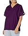 Cherokee Women's V-Neck Scrub Top, Eggplant, XX-Large