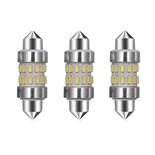 FICBOX Marine LED Replacement Bulb Boat Light Bulbs Super Bright 12 Volt 31 mm Bulbs for Boat Anchor Light Deck Lights Bow Light Stern Lights Bulb 3PCS(Cool White)