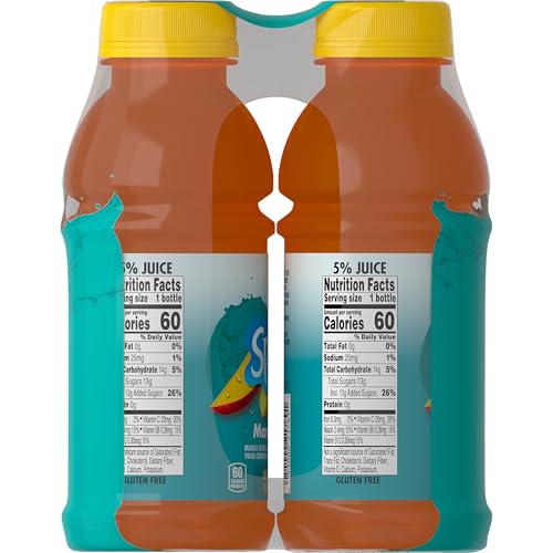 Image of V8 Splash Mango Peach Flavored Beverage, 12 oz. (6 pack)
