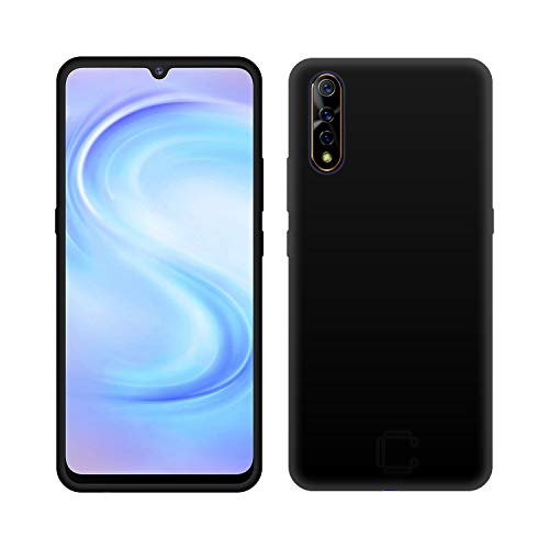 Image of Case Creation for Samsung Galaxy A70 Back case, Samsung Galaxy A70 Slim Flexible Smart Look case with 360 Camera All Angle Protection (Pure Black)