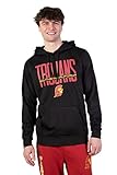 Ultra Game NCAA Men's Fleece Hoodie Pullover Sweatshirt Poly Midtown, USC Trojan, Black, Small