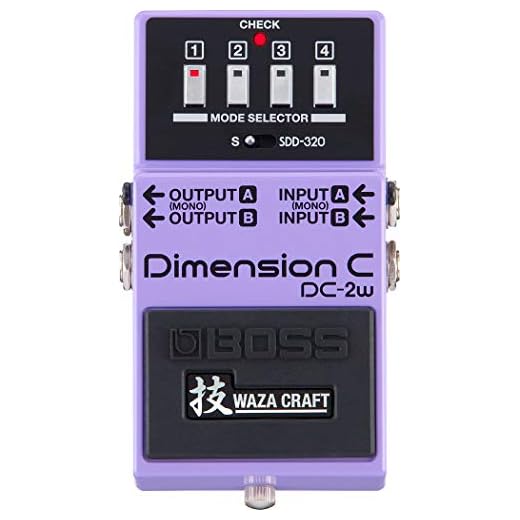 Pedal de guitarra BOSS DC-2W WAZA Craft Dimension C — Experiencia de dimensión con máxima autenticidad sonora
