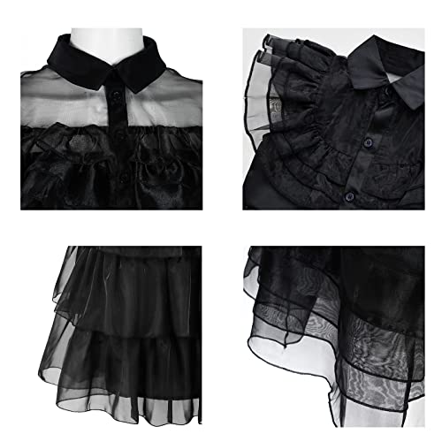Vestido vintage gótico negro disfraz cosplay fiesta miniatura 5