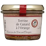 Terrine de Canard à l' Orange klassische Pastete mit Ente und Orange Brotaufstrich Frankreich inkl. FeinWert E-Book (1 x 180g)