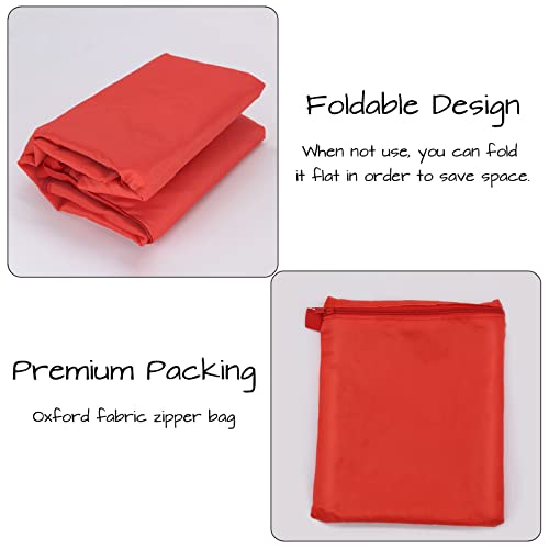 Christmas Tree Storage Bag For Heavy Duty Tree, 9 Ft Artificial Trees, Waterproof Oxford Cloth Fabric Xmas Tree Storage Bag With Reinforced Handles, Red #TOP5