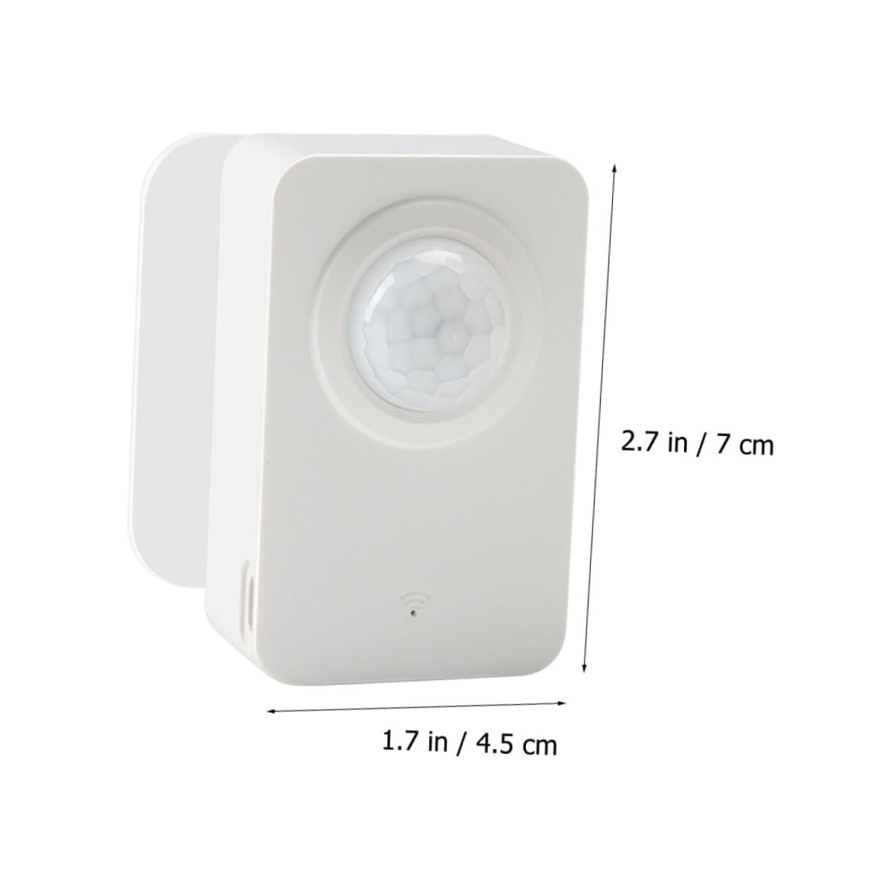 Intelligenter WLAN Pir Bewegungsmelder Sensor für Menschen und Tiere | Kabel, Echtzeit Alarmbenachrichtigung, Klebe Montage, für Tür und Küche, Weißes Abs Gehäuse