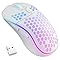 Amazon.com: Wireless Gaming Mouse Honeycomb 2.4G USB Cordless Mouse RGB ...