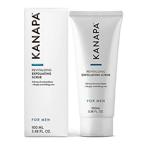 Kanapa by Xtend-Life | Revitalizing Exfoliating Scrub for Men | Anti-Aging, Deep Cleansing Face Exfoliator with Jojoba Oil & Manuka Honey | Natural Facial Cleanser for Blackhead Treatment | 100 ml