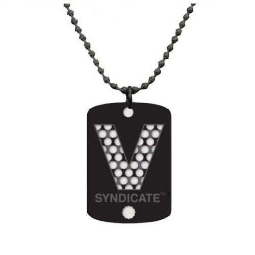 V syndicate grinder card dog tags classic v black pack of 1
