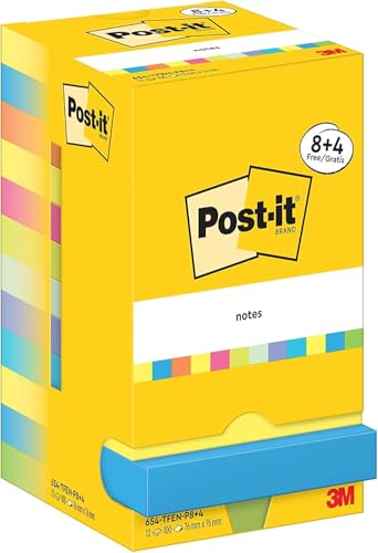 Prise de Notes Efficace avec Post-it Notes Autocollantes 76 mm Blocs de Rappels - 6