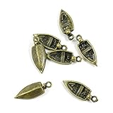 helice bronze ancienne Dimensions : 19 x 8 mm. 203980 Breloque en bronze antique pour bijoux Motif bateau à hélices bronze ancien