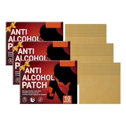 10PCS Anti-Alcohol Patch Energy Boost Patches Strong Adhesive Energy Boost No Sticky Supports Bodily Regulation for Men Women Father Boyfriend Grandfather Uncle Arm Neck Wrist (3PCS)
