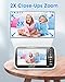 Baby Monitor with Camera and Audio - 5¡± Display Video Baby Monitor with 29 Hour Battery Life, Remote Pan & Tilt, 2X Zoom,Auto Night Vision, 2 Way Talk, Temperature Sensor,Lullabies,960 Feet Range