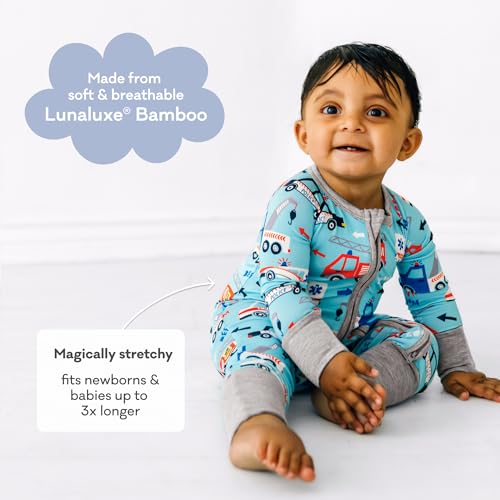 Image of Little Sleepies Pajamas for Baby Boys & Girls, Viscose from Bamboo Baby Pajamas, Sleepers, 2-Way Zipper PJs