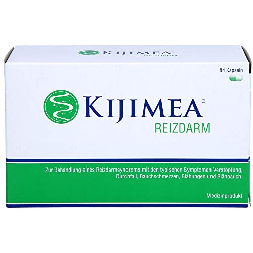 KIJIMEA® Reizdarm – Therapie bei Reizdarmsyndrom (Durchfall, Bauchschmerzen, Blähungen, Verstopfung) – klinisch belegte Wirksamkeit – vegan, glutenfrei, laktosefrei – 84 Kapseln