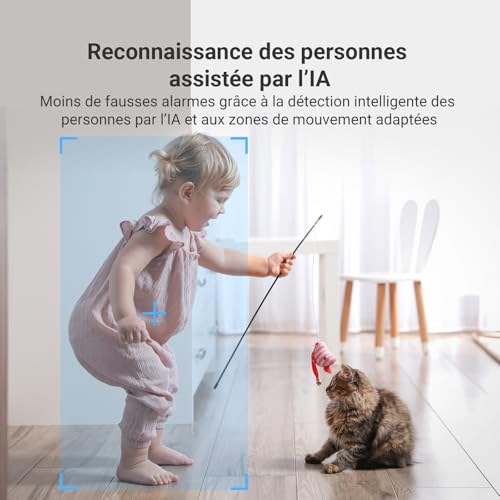 EZVIZ 2K 4G Caméra intérieure sans Fil +Batterie Externe, Mode AOV, Détection de Personne, Carte SD jusqu'à 512 Go (Non Incluse), Vidéo Time-Lapse, Audio Bidirectionnel, Design compacte, CB2 Kit Noir – vue 9