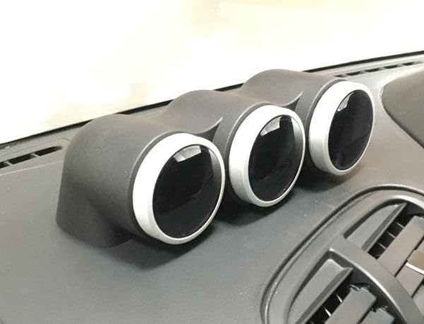 RX-7 FD3S専用 60φ 3連メーターフード加工不要 純正センタースピーカー部に