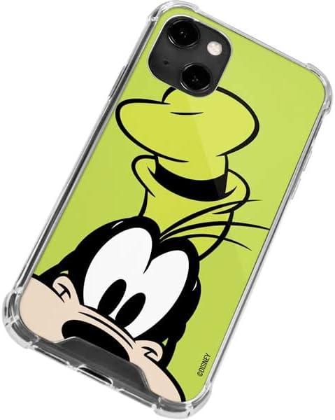 Skinit Clear Phone Case Compatible with iPhone 14 - Officially Licensed Disney Friends Goofy Up Close Design