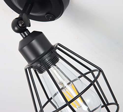 Maichis 12V Led Rv Wall Sconce Light Fixture With Switch And Metal Cage Shade, Rv Led Bedside Reading Lamp With Replaceable E26 Led Bulb (Included), 12Volts Interior Light For Rv, Marine, Motorhome #TOP6