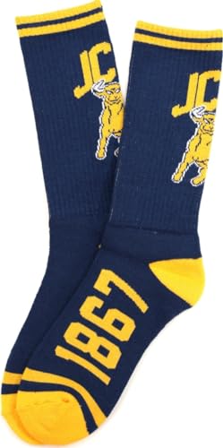 Big Boy JCS Golden Bulls S5 Mens Athletic Socks [Navy Blue] - ID#64293