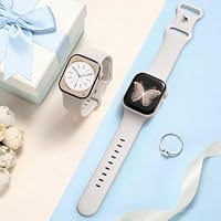 DaQin Silikon Sport Armband Kompatibel mit Apple Watch 40mm 41mm 42mm 38mm – Ansicht 3