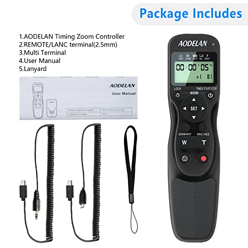 Aodelan Shutter Release Timer Zoom Controller Wired Camera Remote Control For Sony A7,A7 Iii,A7R,A7R Ii,A7R Iii,A7R Iv,A7S,A99 Ii,A5000,A5100,A6000,A6100,A6300,A6400,A6500A6600,Zv-1,Rx100 Vii #TOP6