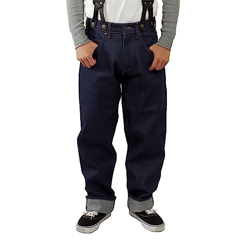 プリズンブルース　ワークジーンズ　サスペンダーボタン付き w36 楽天市場】プリズンブルース PRISON BLUES #121 ダブルニー