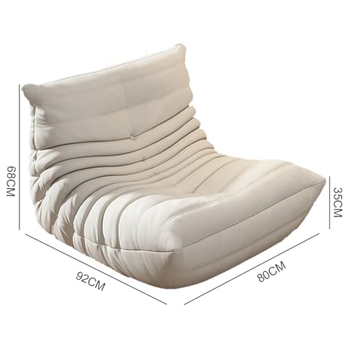Fucxeoy Togo Kaminsessel, Ecksitzsäcke, Bequemes Lazy-Bodensofa, Loungesessel-Sofa Aus Schaumstoff Mit Ergonomischem Design, Für Wohnzimmer, Schlafzimmer, Wohnheim, Salon, Büro