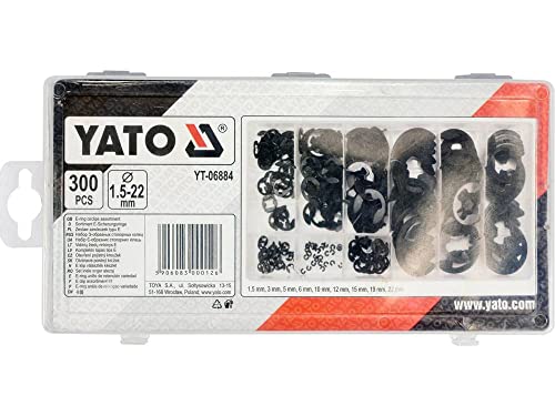 Yato YT-06884-300 pcs e-Ring circlips Assortment