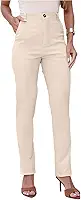Calça Sarja Feminina Alfaiataria Perna Reta com Lycra Cintura Alta Bolso Faca Elegante Confortável Leve e Premium