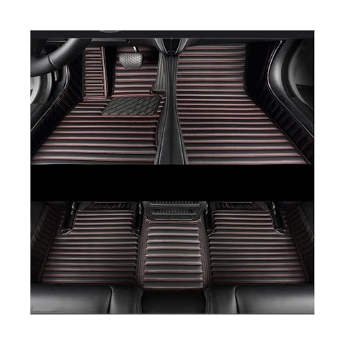 Tapis de voiture en caoutchouc et cuir PU pour habitacle intérieur BMW E82 2004-2013