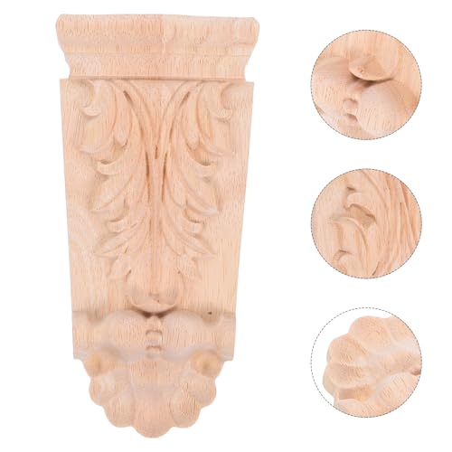 Ménsula de madera sin pintar y capitel decorativo para esquinas de dormitorios 8