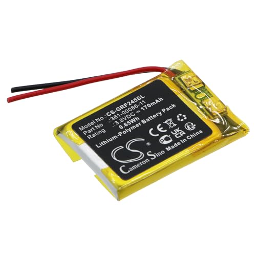 FYIOGXG Cameron Sino Battery for Garmin Forerunner 245, Forerunner 245 Music PN:Garmin 361-00086-11 170mAh / 0.65Wh