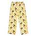IHCVHQX Plush Pajamas Pants Watercolor Bumblebees Long Sleep PJ Bottoms Soft Elastic Waist Sleepwear L