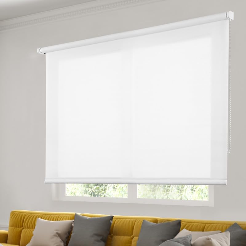 STOR PLANET | Store Enrouleur Tamisant Soft, Store Transparent et Lumineux, Stores Intérieurs Cuisine, Salon, Chambre, Stores enrouleurs avec mesures de...