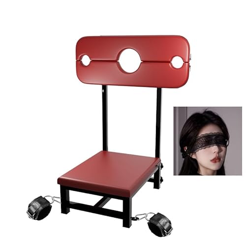 Bondage Chair with Cuffs Fetish BDSM Enhancer Chair Bouncing Mount Stools Furniture Love Novelty Toy for Couples Adult Game for Women Sweaters DM-25133