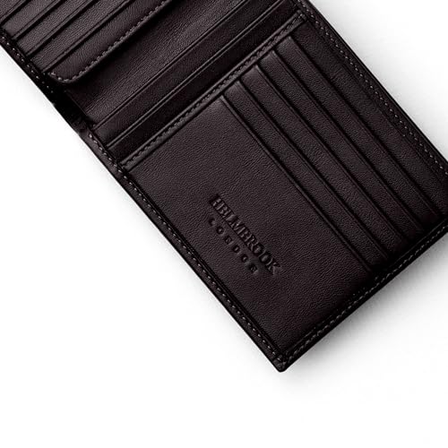 Wallet for Men, Slim Minimalist RFID Full Grain Leather, Handcrafted Bifold, 6 Card Slots, Gift Box Pouch, Christmas Birthday, Brown2