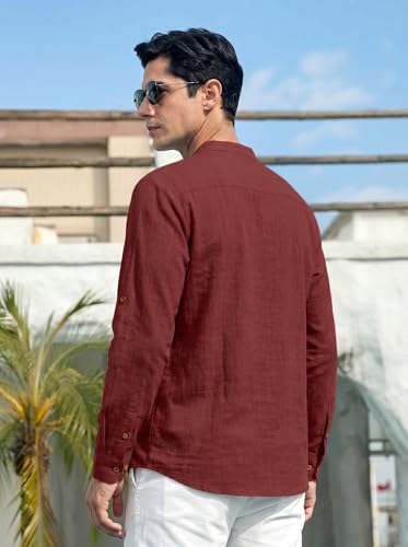 Image of ROYALSCOUT Men's Cotton Blend Full Sleeve Kurta Shirts Pack of 1 Designed for Festive Moments, Cultural Functions, or Casual Gatherings