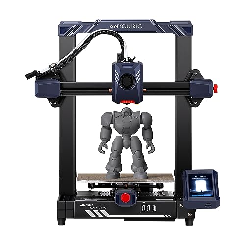2 Pro 3D Printer Max. Speed 500mm/s Support Remote Control and APP Auto Leveling Printing Platform with 250x220 x220mm Build Size 4.3 Full Color Touchscreen Equip with Silent