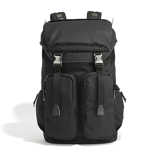 [アントラック] リュックサック CITY バックパック ベンタイル生地 B4サイズ 15.6インチPC収納可 メンズ ブラック Ｈ45×Ｗ30×D15cm