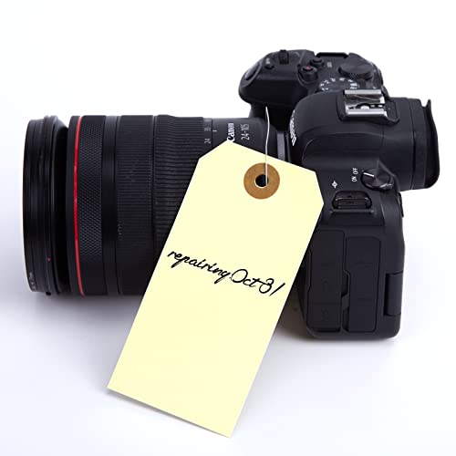 Sallyfashion Blank Shipping Tags, 120 Pcs 4 3/4 X 2 3/8 Inches Manila Hang Tags With Wire Label Tags #TOP5