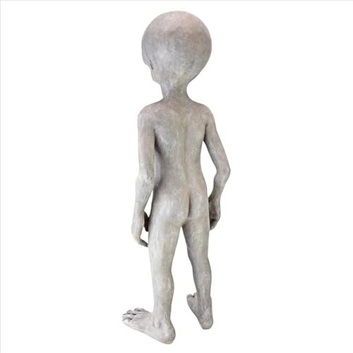 Design Toscano Ly612299 Out-Of-This-World Extra Terrestrial Alien Statue, Large, Gray Stone Finish #TOP2