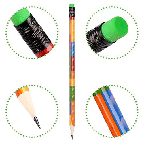 Kolewo4ever 100 lápices de grafito multicolor miniatura 5
