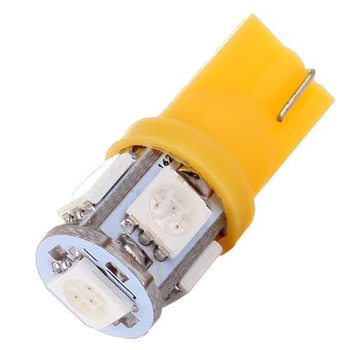 LBRST 10 x T10 5-5050-SMD Yellow Instrument Lights 10 x T10 5/8